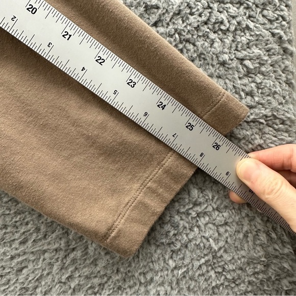 Eileen Fisher Organic Cotton Long Sleeve Cardigan Tan Pockets Women's Small - Picture 7 of 9